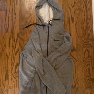 Grey Nike zip up